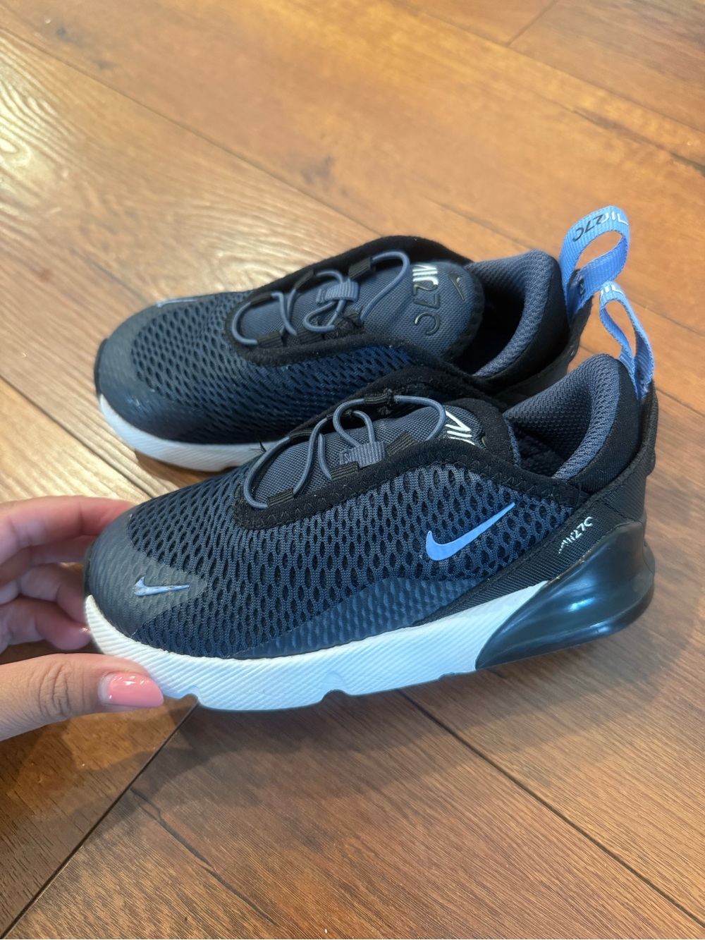Nike Kids Blue Breathable Slip-On Sneakers